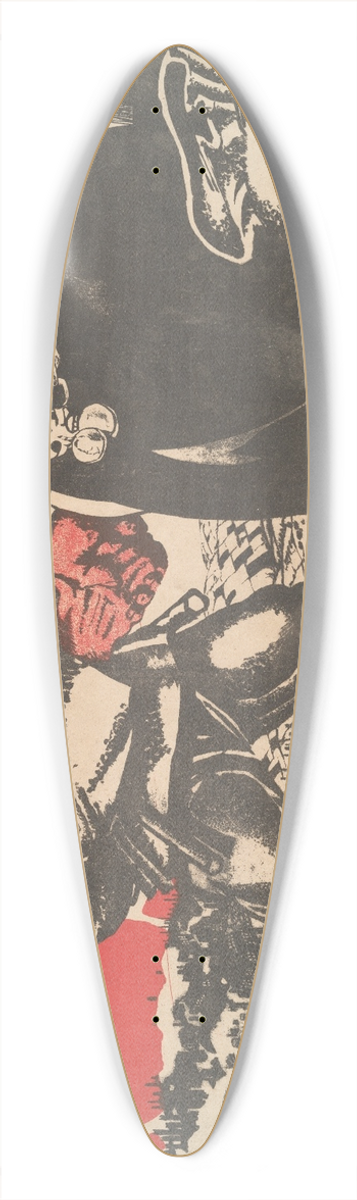 Dmitri Stakhievich Moor - Hand of the Deserter 39.3 inch art pintail longboard deck