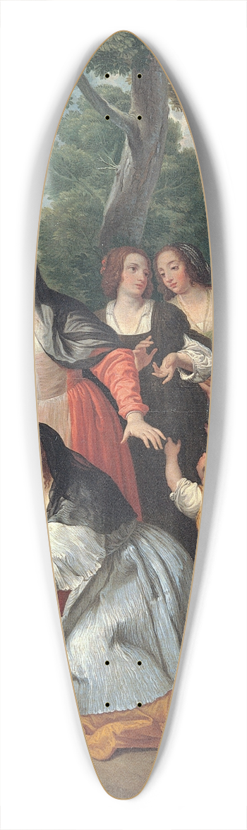 Domenico Corvi - The Vestal Tuccia 39.3 inch art pintail longboard deck