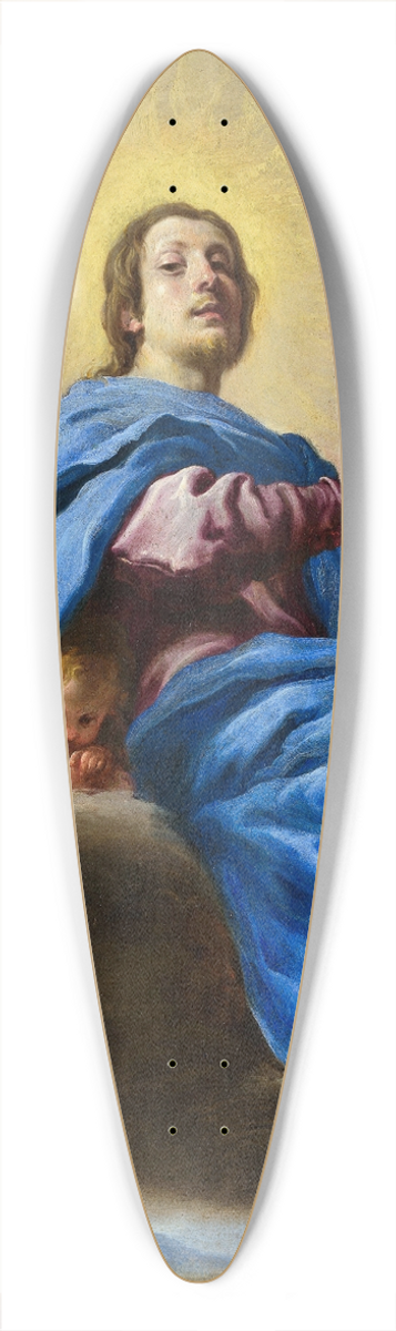 Domenico Fetti - Salvator Mundi 39.3 inch art pintail longboard deck