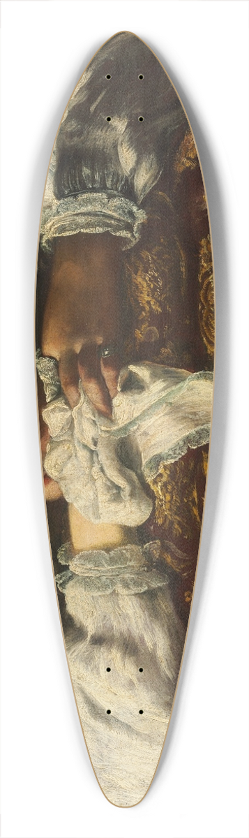 Domenico Fetti - Sleeping Girl 39.3 inch art pintail longboard deck