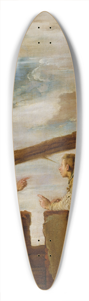 Domenico Fetti - The Parable of the Mote and the Beam 39.3 inch art pintail longboard deck