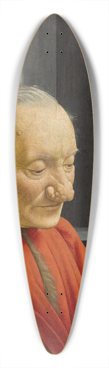 Domenico Ghirlandaio - An Old Man and His Grandson 39.3 inch art pintail longboard deck