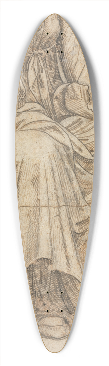 Domenico Ghirlandaio - Copy of a Roman Statue of a Seated Woman 39.3 inch art pintail longboard deck
