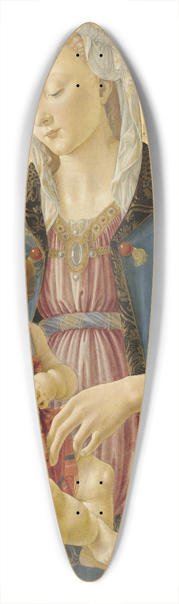 Domenico Ghirlandaio - Madonna and Child 39.3 inch art pintail longboard deck