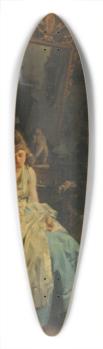 Domenico Induno - The model 39.3 inch art pintail longboard deck
