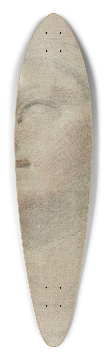 Domenico Maria Canuti - Head of a Dominican Nun; Study for the Ecstasy of Saint Dominic 39.3 inch art pintail longboard deck