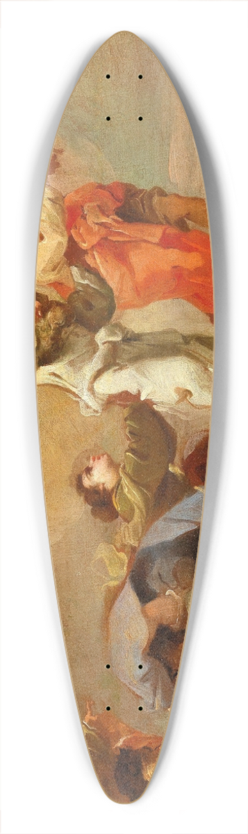 Domenico Pedrini - Moses and Aaron guide the Israelites out of Egypt 39.3 inch art pintail longboard deck
