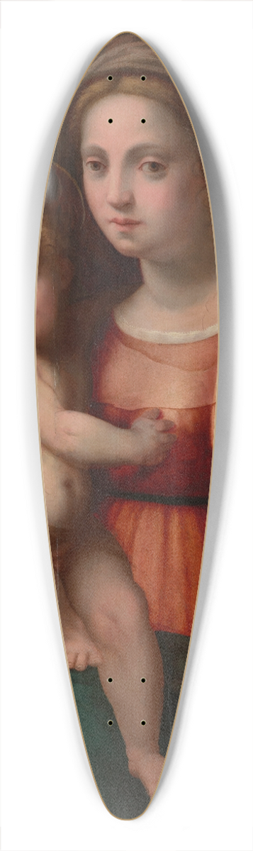Domenico Puligo - The Holy Family 39.3 inch art pintail longboard deck