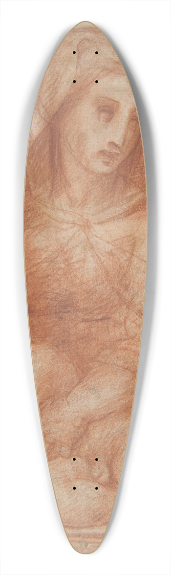 Domenico Puligo - Virgin and Child with Two Saints 39.3 inch art pintail longboard deck