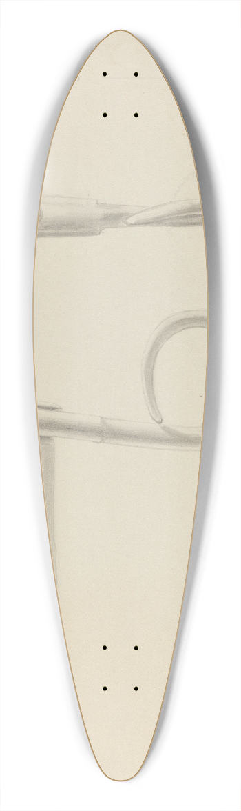 Donald Streeter - Shutter Dog 39.3 inch art pintail longboard deck