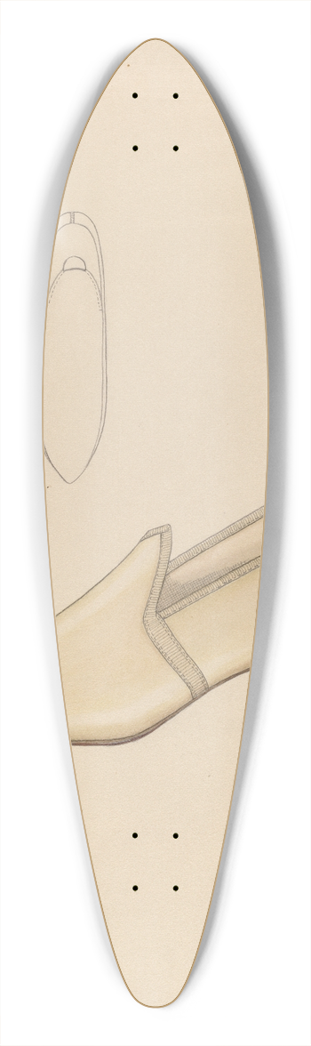 Doris Beer - Wedding Slippers 39.3 inch art pintail longboard deck