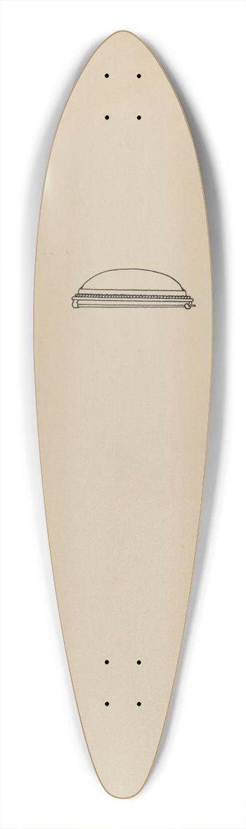 Dorothy Dwin - Pin 39.3 inch art pintail longboard deck