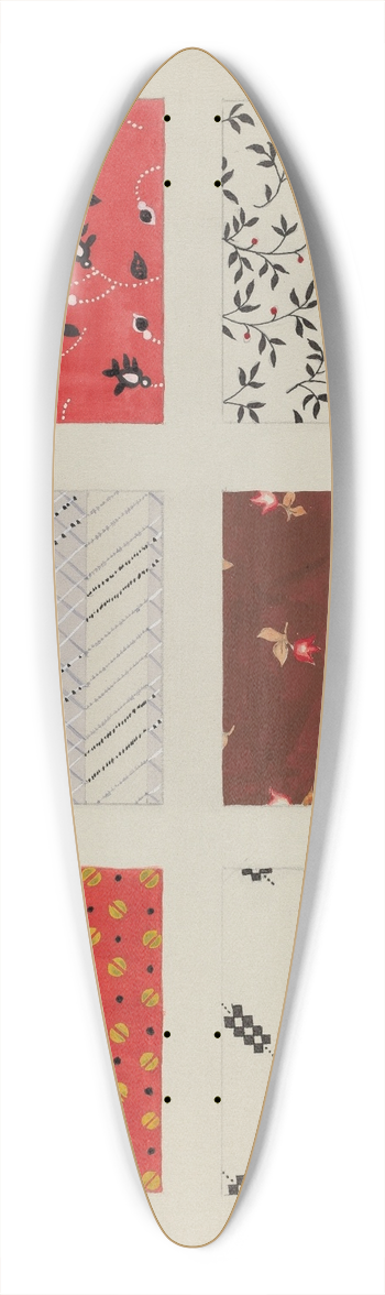Dorothy Posten - Materials from Quilt 39.3 inch art pintail longboard deck