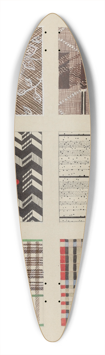 Dorothy Posten - Materials from Quilt 39.3 inch art pintail longboard deck