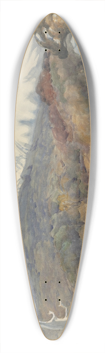 Dorothy Richmond - Mount Egmont 39.3 inch art pintail longboard deck