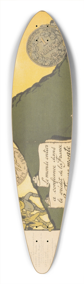 douard Bernard - Souscrivez  lEmprunt de la Libration 39.3 inch art pintail longboard deck