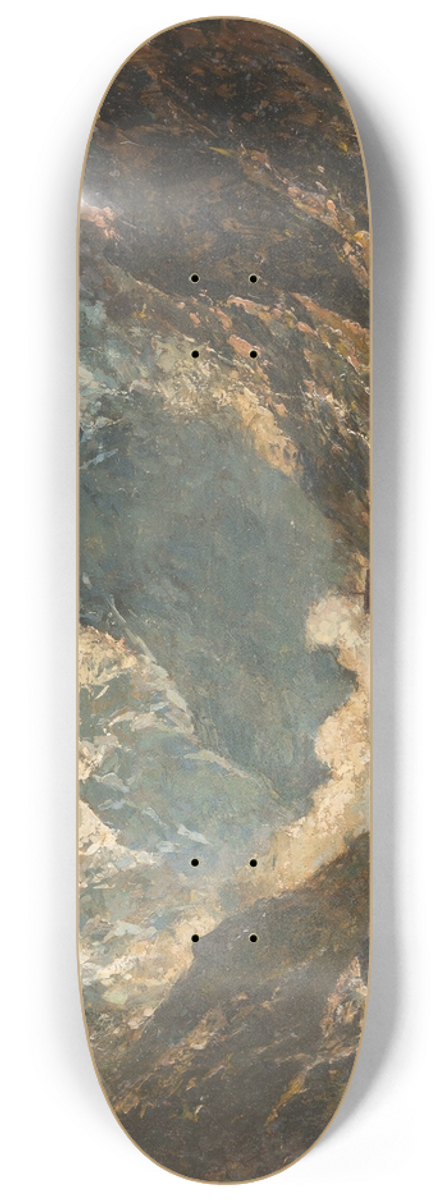 Carl August Heinrich Ferdinand Oesterley - Troll Wall (Norway) 8.25 inch art skate deck