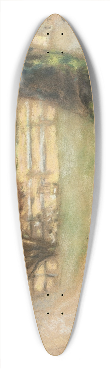 douard Vuillard - La Barrire blanche aux Clayes 39.3 inch art pintail longboard deck