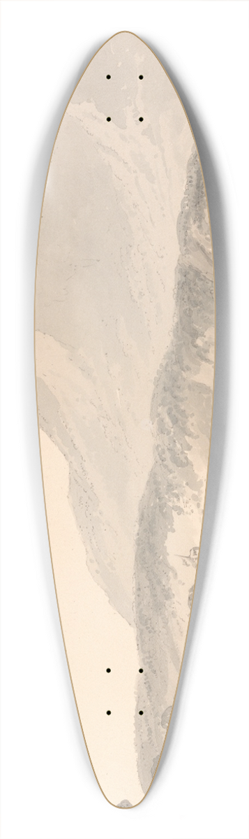 Dr. Thomas Monro - The Edge of the Lake 39.3 inch art pintail longboard deck
