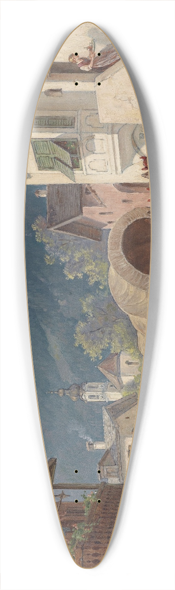 Dsir Thomassin - Rast vor dem Wirtshaus 39.3 inch art pintail longboard deck