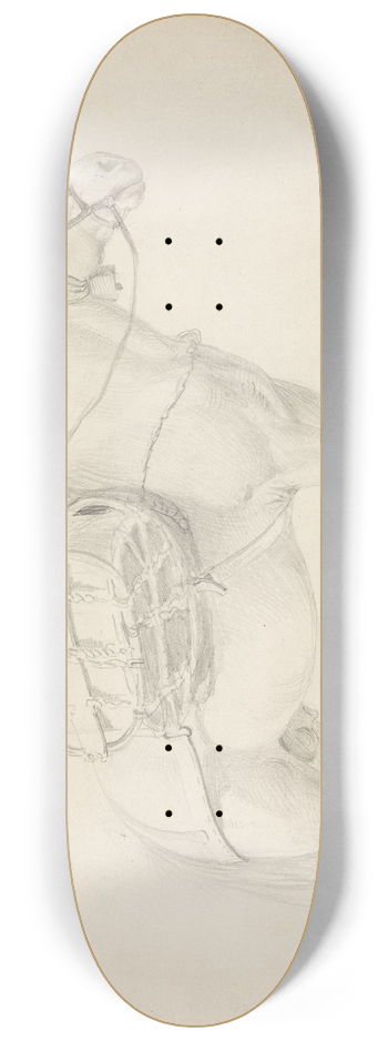 Adolph Tidemand - Klvhest, Tinn i Telemark 8.25 inch art skate deck