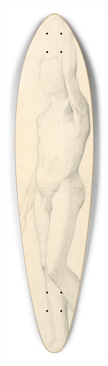 Edgar Degas - Acadmie dhomme debout 39.3 inch art pintail longboard deck