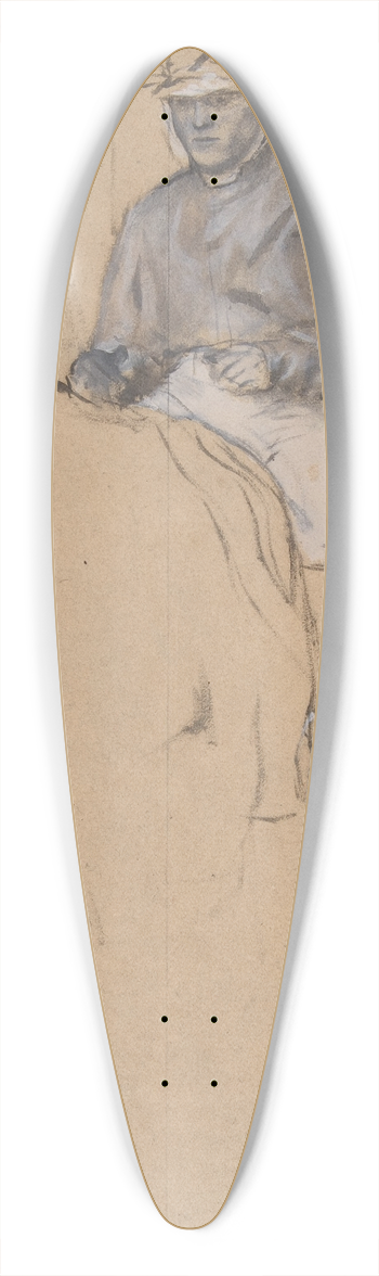 Edgar Degas - A Jockey on His Horse 39.3 inch art pintail longboard deck