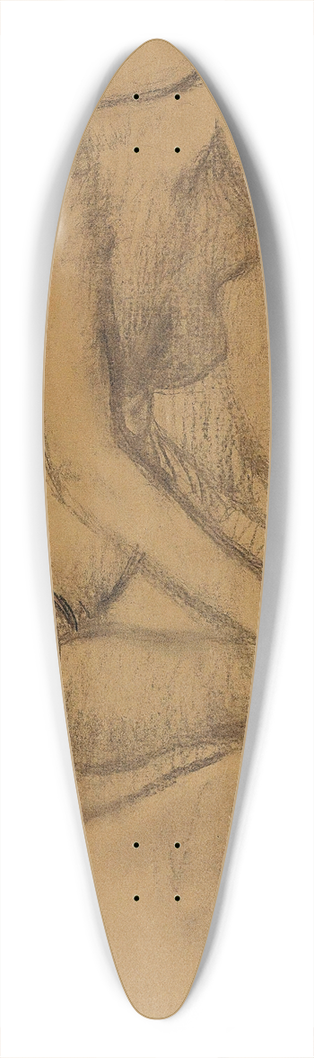 Edgar Degas - Aprs le bain 39.3 inch art pintail longboard deck