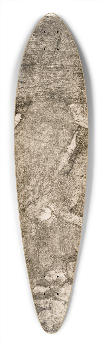 Edgar Degas - Aux Ambassadeurs 39.3 inch art pintail longboard deck