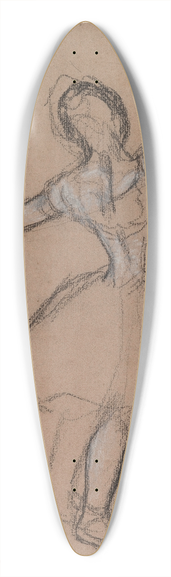 Edgar Degas - Dancer on Stage and in Motion 39.3 inch art pintail longboard deck