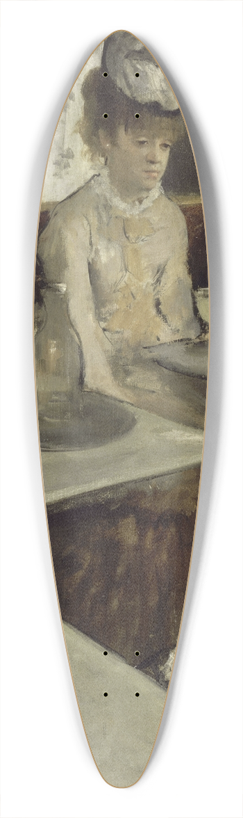 Edgar Degas - In A Caf 39.3 inch art pintail longboard deck