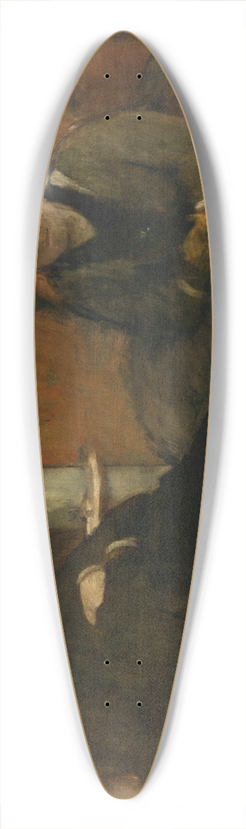 Edgar Degas - Portrait of Mme. Lisle and Mme Loubens 39.3 inch art pintail longboard deck