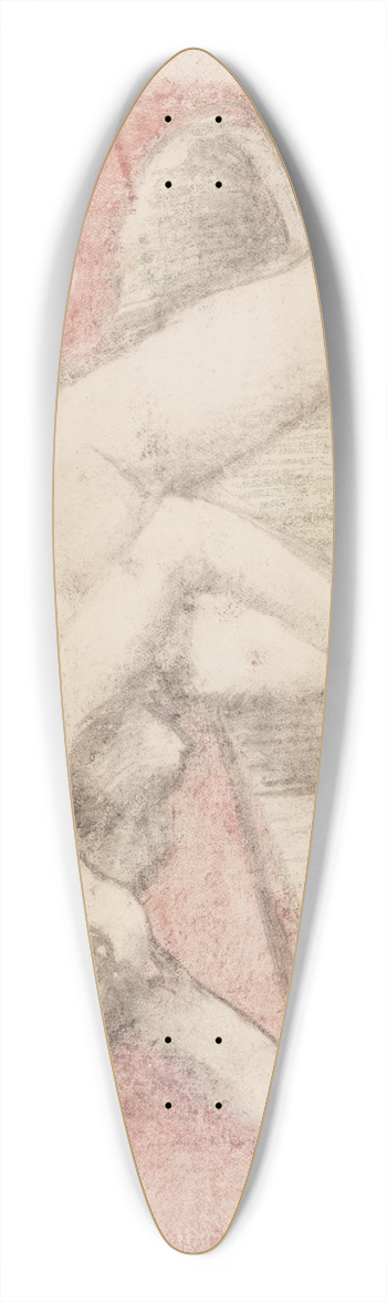 Edgar Degas - TheBath 39.3 inch art pintail longboard deck