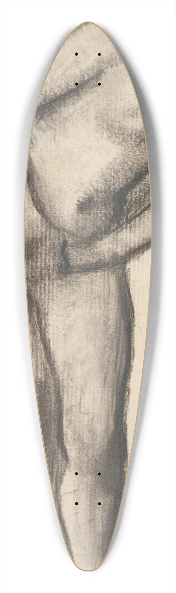 Edgar Degas - tude de nu 39.3 inch art pintail longboard deck