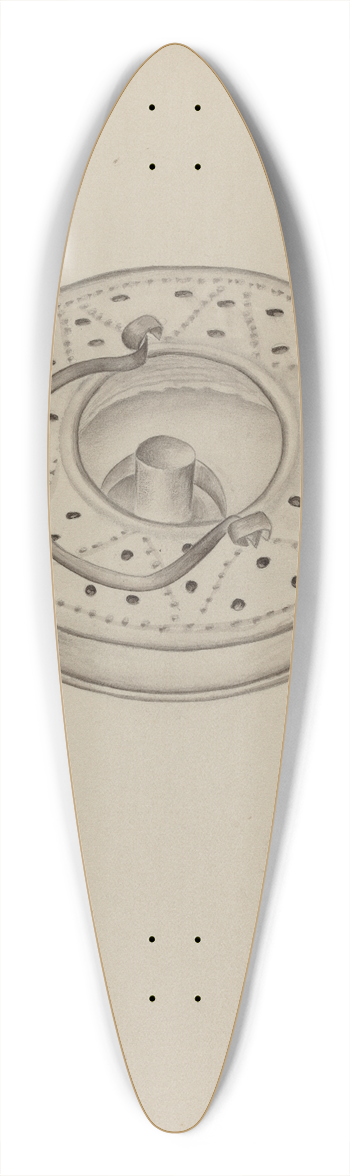 Edith Miller - Lantern 39.3 inch art pintail longboard deck