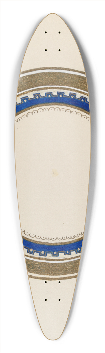 Edith Olney - Plate 39.3 inch art pintail longboard deck