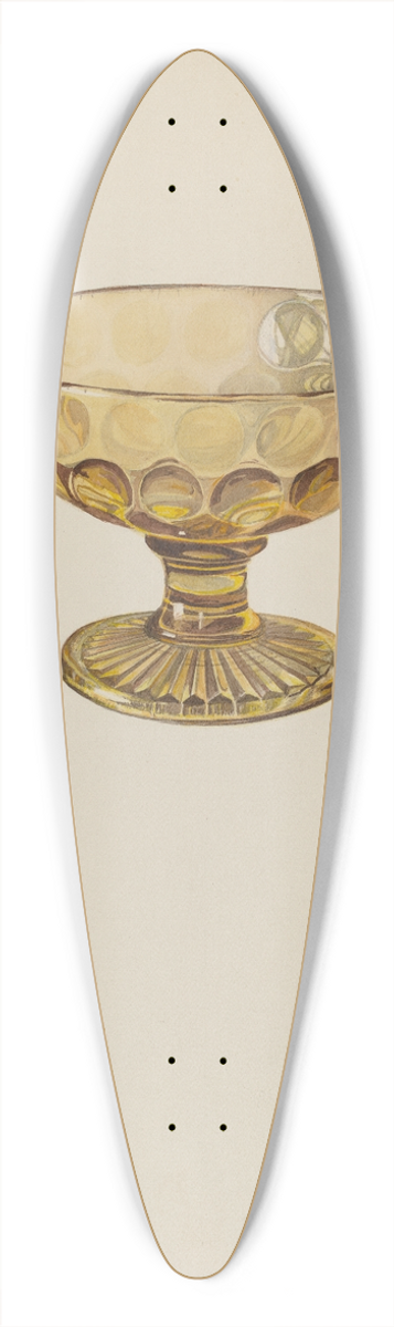 Edith Towner - Compote 39.3 inch art pintail longboard deck