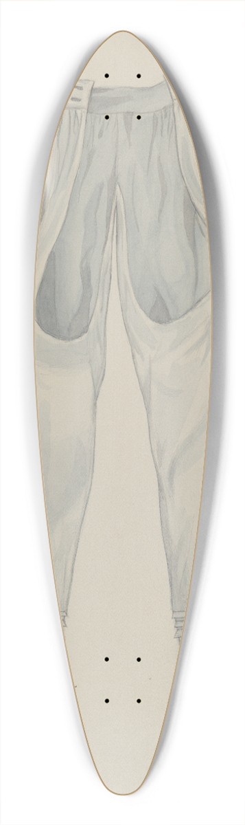 Edith Towner - Pantalette 39.3 inch art pintail longboard deck