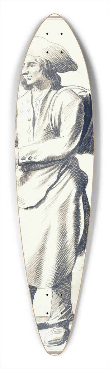 Edm Bouchardon - Le chaudronnier auvergnat 39.3 inch art pintail longboard deck