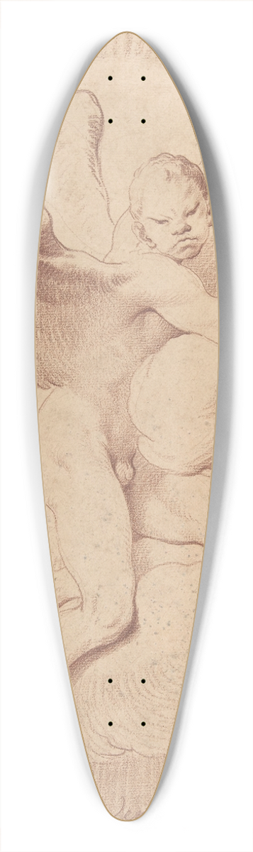 Edm Bouchardon - Le Vent dOrient 39.3 inch art pintail longboard deck