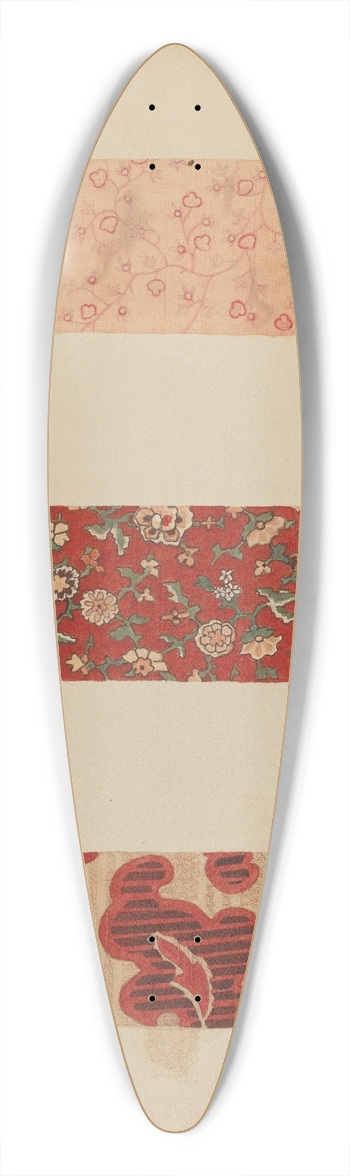 Edmond Lorts - Textile Samples 39.3 inch art pintail longboard deck