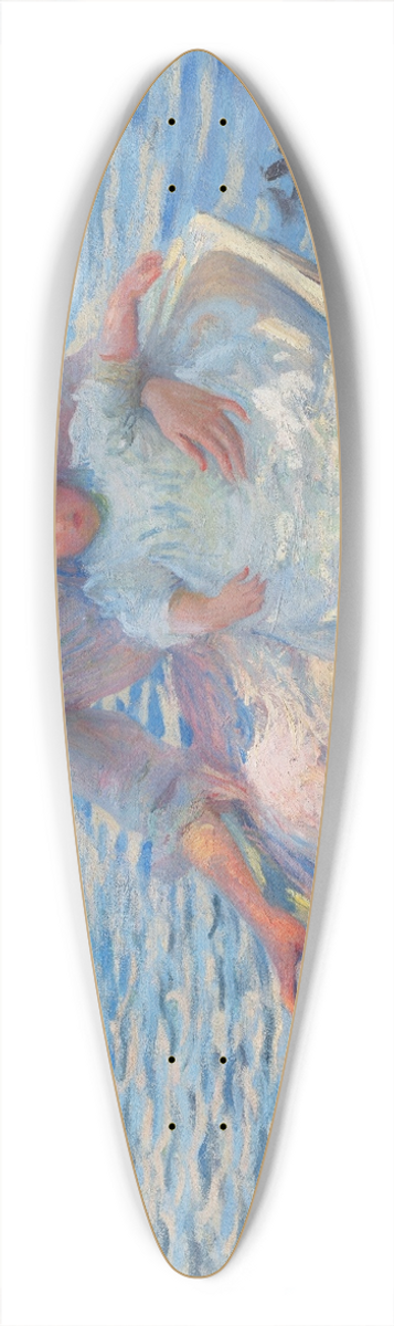 Edmund Charles Tarbell - Mother and Child in a Boat 39.3 inch art pintail longboard deck