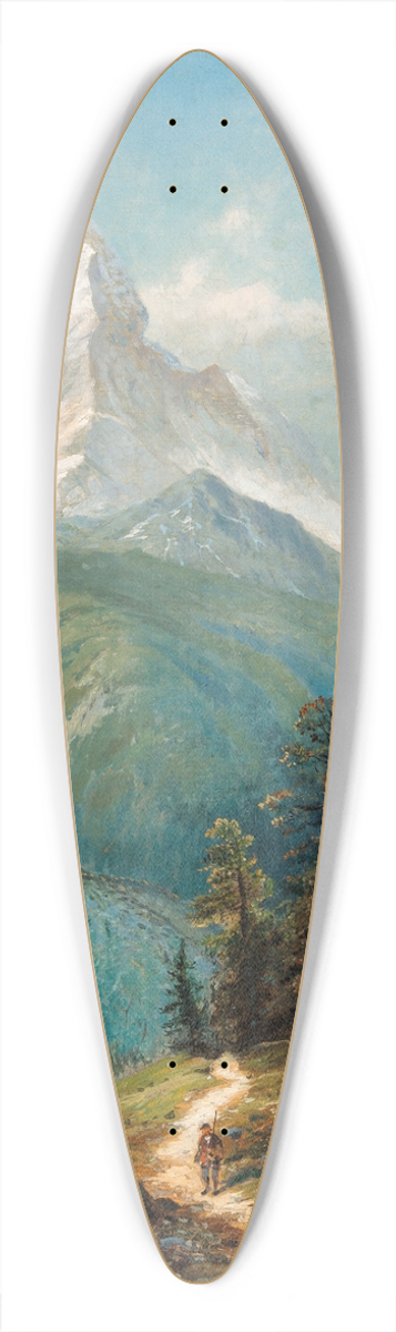Edmund Darch Lewis - The Matterhorn 39.3 inch art pintail longboard deck
