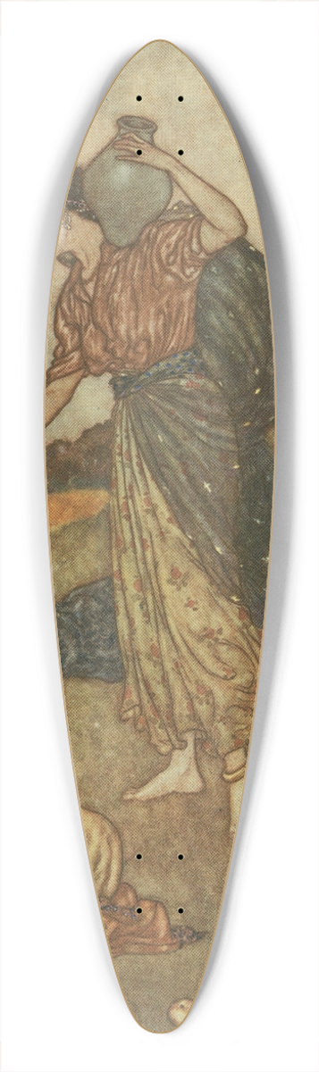 Edmund Dulac - And in your joyous errand reach the spot 39.3 inch art pintail longboard deck