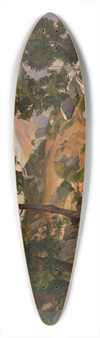 Edmund Kanoldt - Aus der Serpentara bei Olevano 39.3 inch art pintail longboard deck