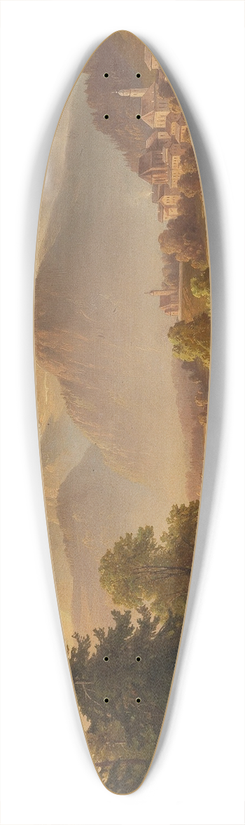 Edmund Mahlknecht - View of the Watzmann 39.3 inch art pintail longboard deck