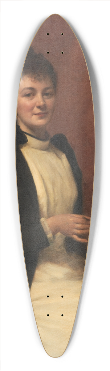 Edouard Alexandre Sain - Femme Peintre 39.3 inch art pintail longboard deck