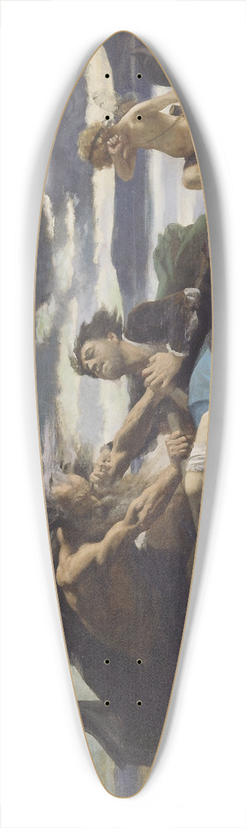 Edouard Bernard Debat-Ponsan - Love Dies in Time 39.3 inch art pintail longboard deck
