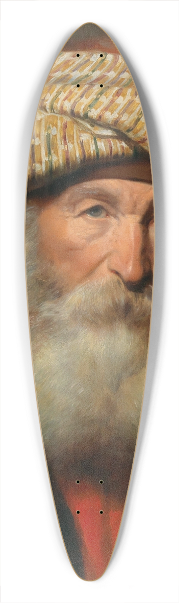 Eduard Charlemont - Portrait of an Oriental man 39.3 inch art pintail longboard deck