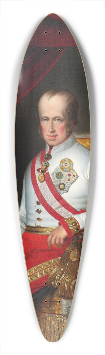 Eduard Edlinger - Kaiser Ferdinand I. 39.3 inch art pintail longboard deck